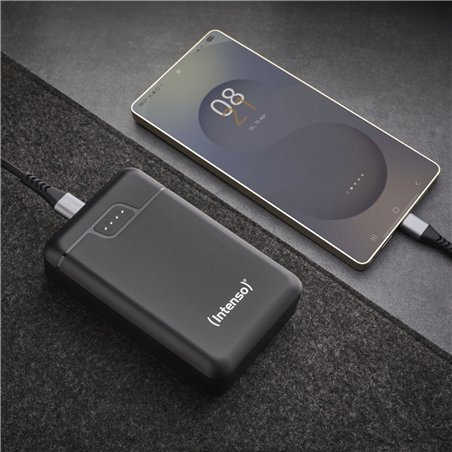 Intenso Powerbank B10000   black 12W inkl. USB-A to Type-C