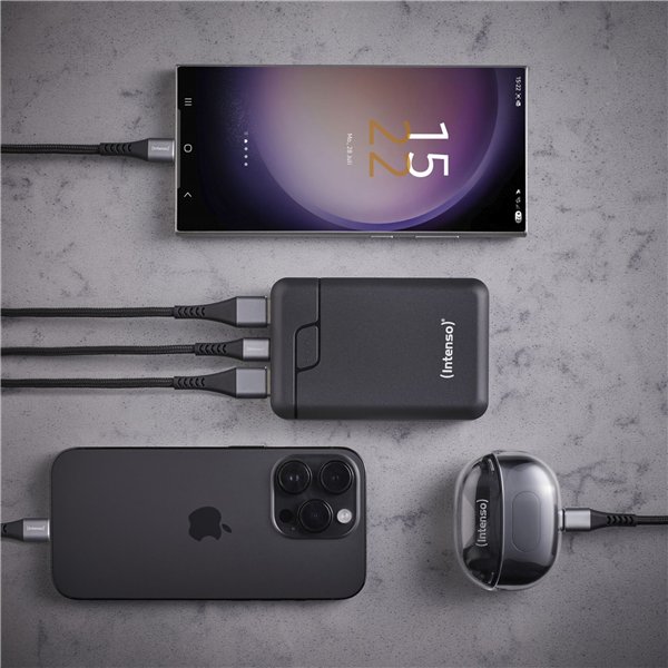 Intenso Powerbank B10000   black 12W inkl. USB-A to Type-C