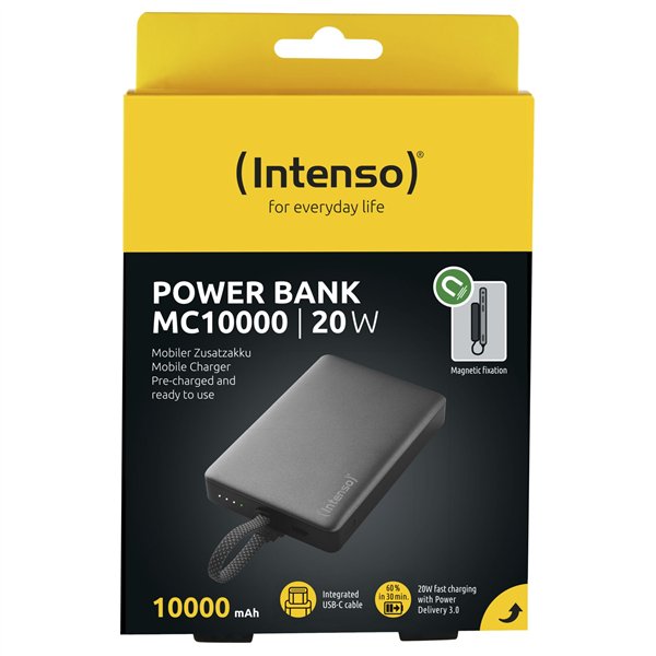 Intenso Powerbank MC10000  black 10000 mAh magnetic m. Metallring