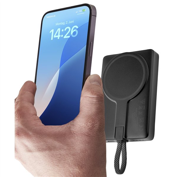 Intenso Powerbank MC10000  black 10000 mAh magnetic m. Metallring