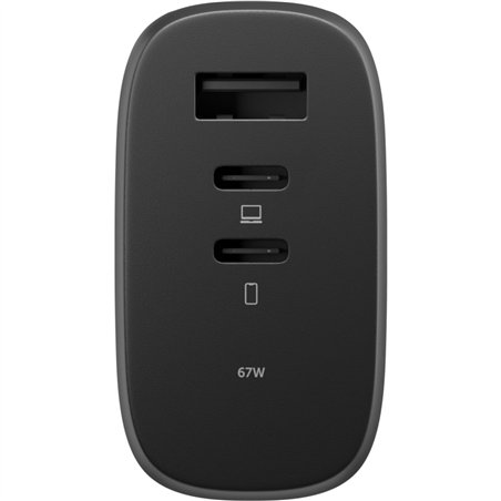 Native Union 67W USB-C PD 3-Port Fast GaN Wall Charger Black