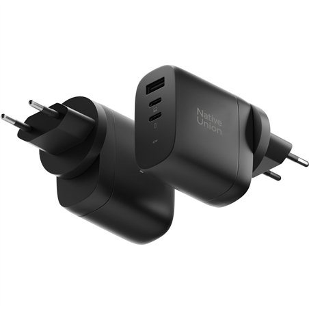 Native Union 67W USB-C PD 3-Port Fast GaN Wall Charger Black