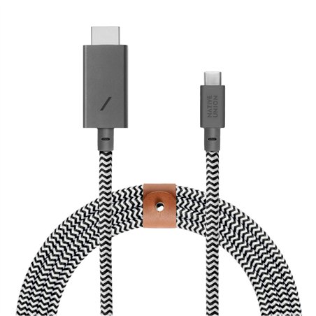Native Union Belt Cable USB-C to HDMI 3m Zebra
