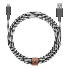 Native Union Belt Cable USB-A to USB-C 3m Zebra