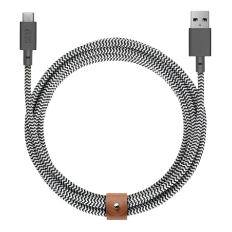 Native Union Belt Cable USB-A to USB-C 3m Zebra