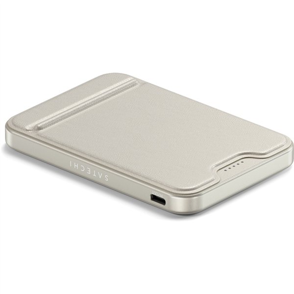 Satechi OntheGo Magnetic Qi2 Powerbank Stand 5000 mAh Sand