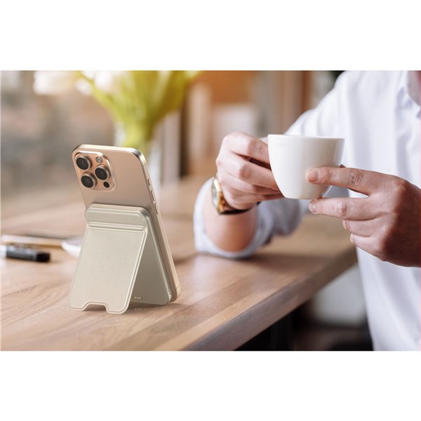 Satechi OntheGo Magnetic Qi2 Powerbank Stand 5000 mAh Sand