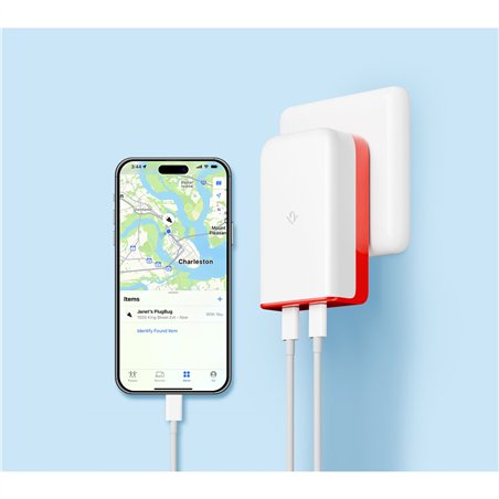 Twelve South PlugBug 50W USB-C caricabatt. parete con Find My
