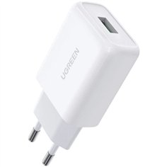 UGREEN USB-A QC 3.0 18W caricabatterie da muro UE bianco
