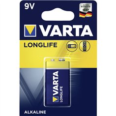 10x1 Varta Longlife Extra 9V Block 6 LR 61    PU Inner box