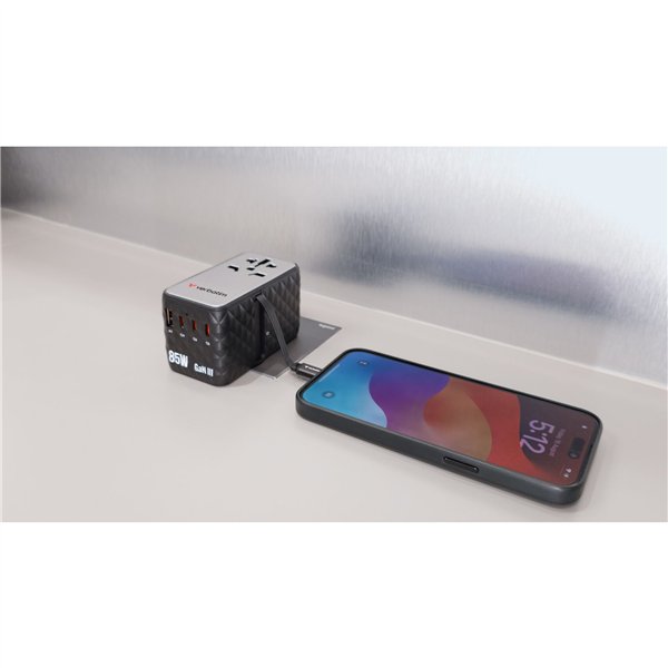 Verbatim Charge´n´Travel Diamond 85W Retr. Cable CNT-02     32127