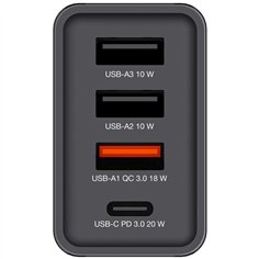 Verbatim USB caricabatt. par.30W 1xUSB-C PD 3xUSB-A nero 49700 2