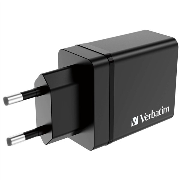 Verbatim USB caricabatt. par.30W 1xUSB-C PD 3xUSB-A nero 49700