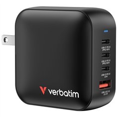 Verbatim Mini GaN caricab. 100W 3xUSB-C PD, 1xUSB-A QC 3.0 32231