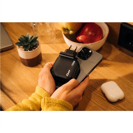 Verbatim Mini GaN caricab. 100W 3xUSB-C PD, 1xUSB-A QC 3.0 32231