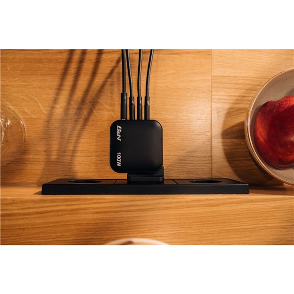 Verbatim Mini GaN caricab. 100W 3xUSB-C PD, 1xUSB-A QC 3.0 32231