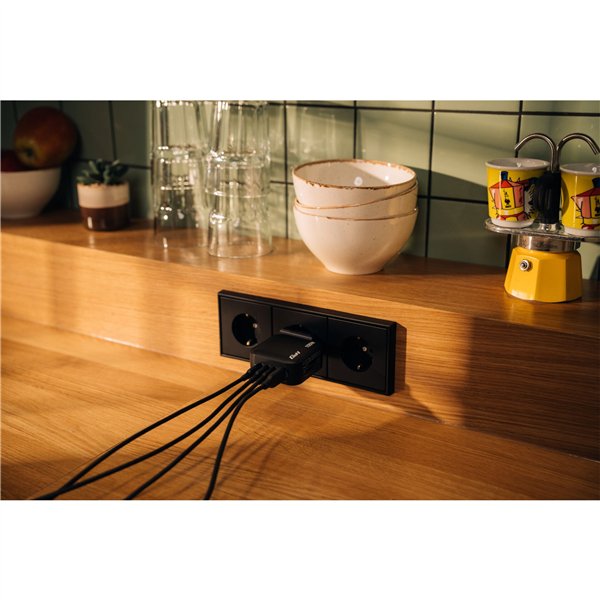 Verbatim Mini GaN caricab. 100W 3xUSB-C PD, 1xUSB-A QC 3.0 32231