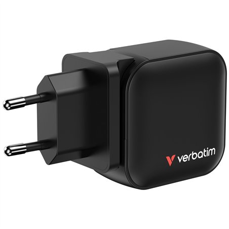 Verbatim Mini GaN caricab. 70W 2xUSB-C PD, 1xUSB-A QC 3.0 32229