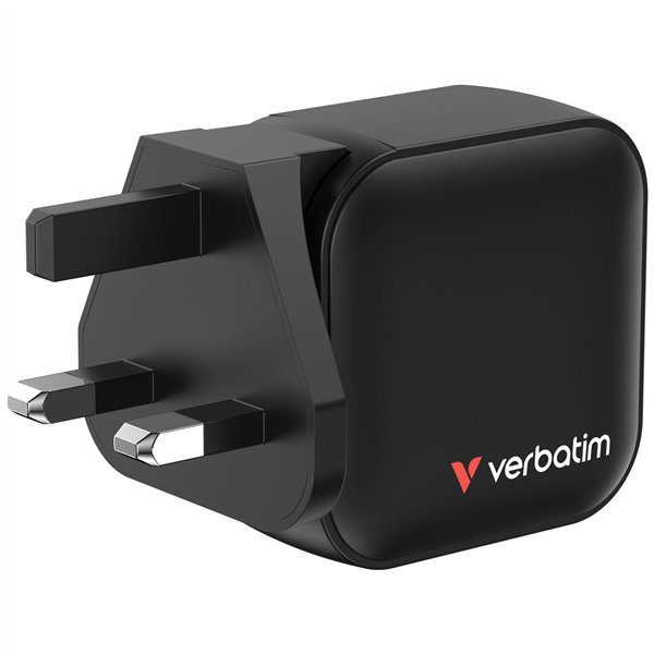 Verbatim Mini GaN caricab. 70W 2xUSB-C PD, 1xUSB-A QC 3.0 32229
