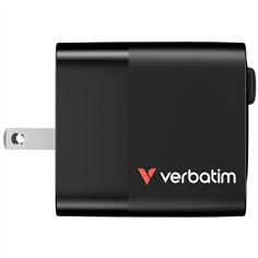 Verbatim Gan caricab.65W 2xUSB-C PD,1xUSB-A, cavo retratt. 32217 2