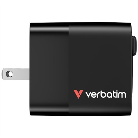 Verbatim Gan caricab.65W 2xUSB-C PD,1xUSB-A, cavo retratt. 32217