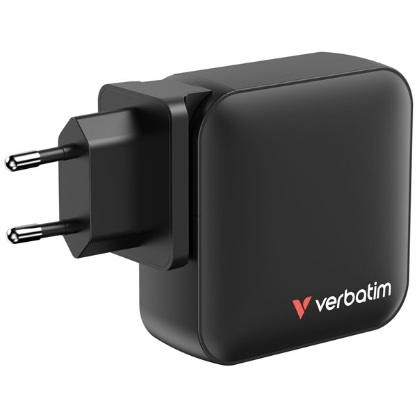 Verbatim Mini GaN caricab. 165W 3xUSB-C 1xUSB-A US/EU/UK A.32216