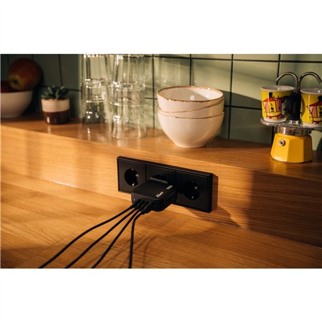 Verbatim Mini GaN caricab. 165W 3xUSB-C 1xUSB-A US/EU/UK A.32216