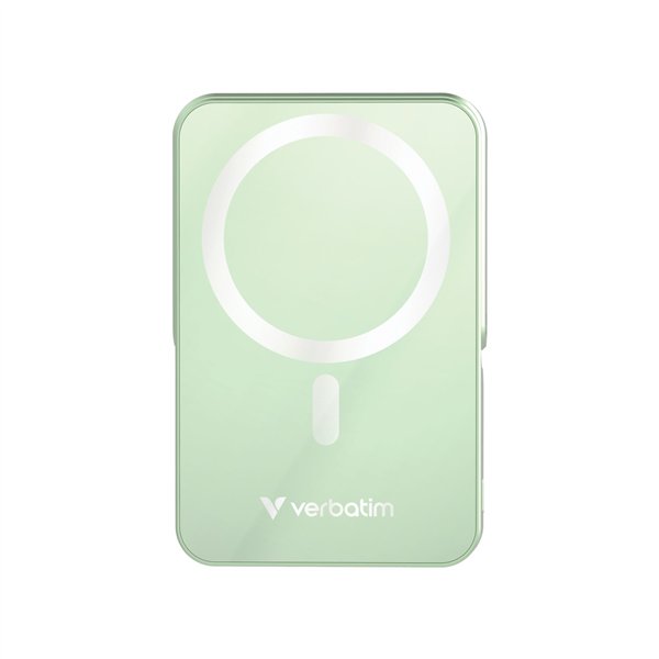 Verbatim Power Bank con supporto mag.wireless 10000mA verde 32259