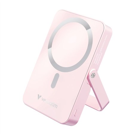 Verbatim Power Bank con supporto mag.wireless 10000mA pink  32267