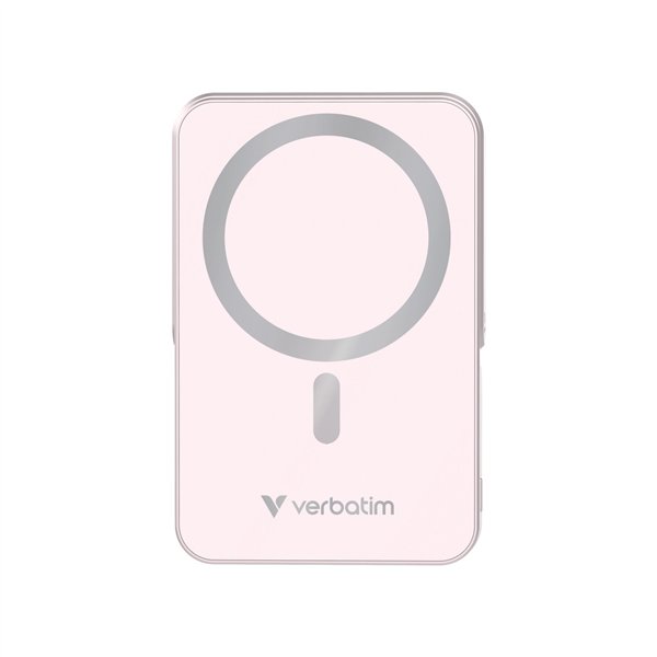 Verbatim Power Bank con supporto mag.wireless 10000mA pink  32267