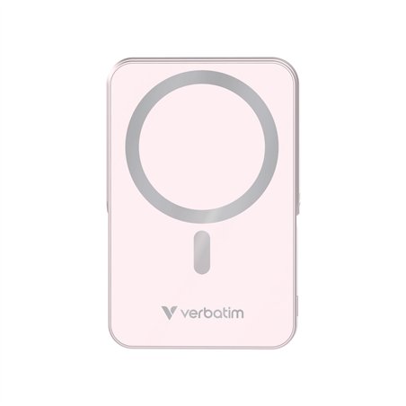 Verbatim Power Bank con supporto mag.wireless 10000mA pink  32267