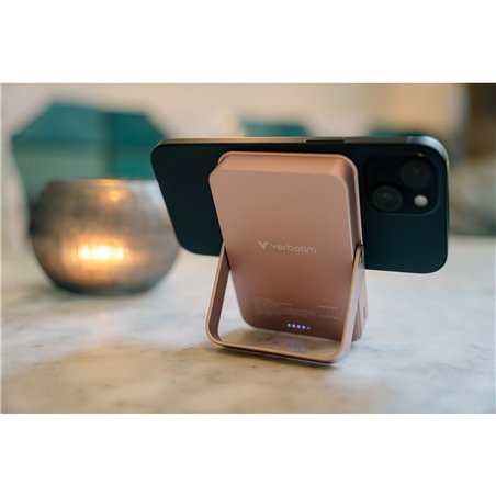Verbatim Power Bank con supporto mag.wireless 10000mA pink  32267