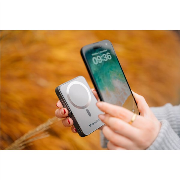 Verbatim Power Bank con supporto mag.wireless 10000mA grig. 32268