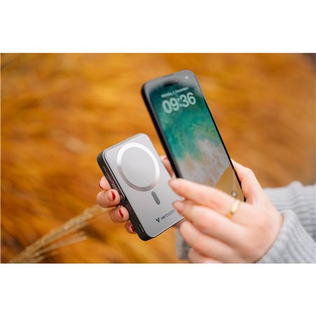 Verbatim Power Bank con supporto mag.wireless 10000mA grig. 32268