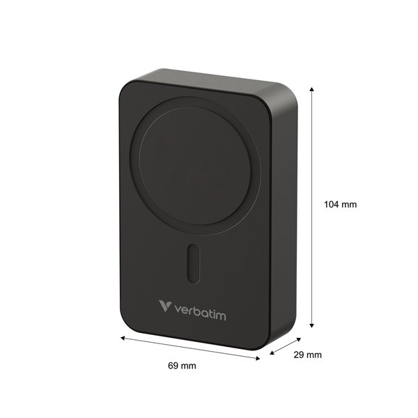 Verbatim Essential Power Bank magn.wirel. 20000mAh nero 32223