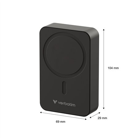 Verbatim Essential Power Bank magn.wirel. 20000mAh nero 32223