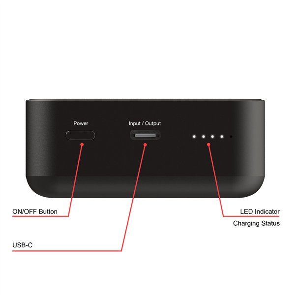 Verbatim Essential Power Bank magn.wirel. 20000mAh nero 32223