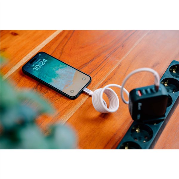 Verbatim Sync&Charge 100W 120cm USB-C/USB-C Magnetic pink  31857