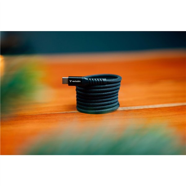 Verbatim Sync&Charge 60W 120cm USB-C/USB-C Magnetic nero 31859