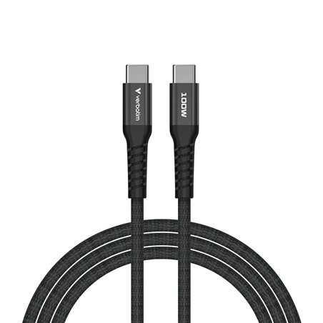 Verbatim Sync&Charge 100W 120cm USB-C/USB-C Magnetic nero 31863