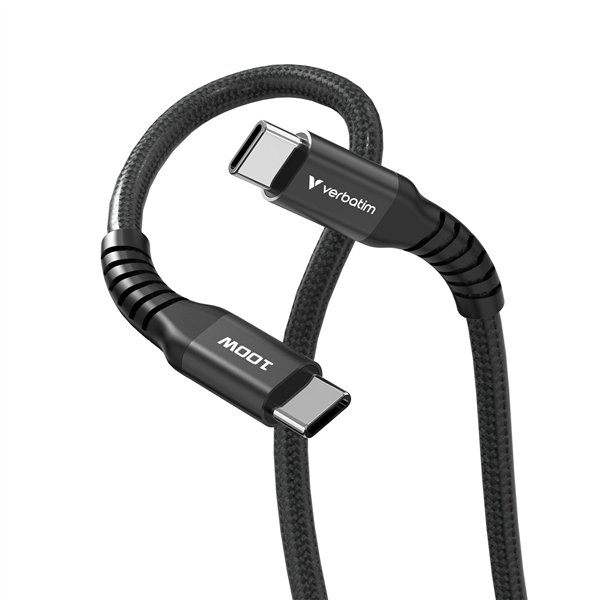 Verbatim Sync&Charge 100W 120cm USB-C/USB-C Magnetic nero 31863