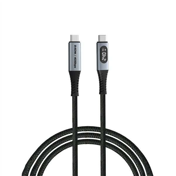 Verbatim Sync&Charge 240W 120cm USB-C/USB-C incl. Display 31849
