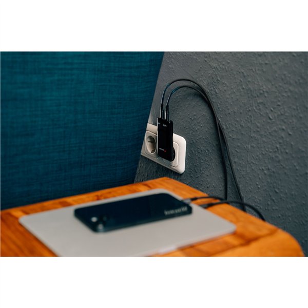 Verbatim Fold n Go GaN Charger 65W 2xUSB C schw.klappb.St.32354