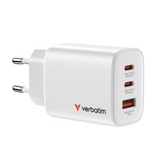 Verbatim Essentials GaN Charger 65W 2xUSB-C/1xUSB-A weiß   32353