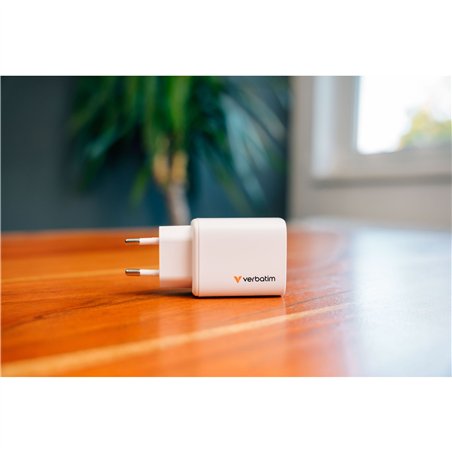 Verbatim Essentials GaN Charger 65W 2xUSB-C/1xUSB-A weiß   32353