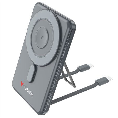 Verbatim Charge´n´Go 2C  5000mAh magn. PB grig.incl.2 cavo 32251