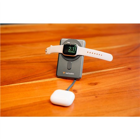 Verbatim Charge´n´Go 2C  5000mAh magn. PB grig.incl.2 cavo 32251