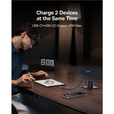 Baseus PicoGo AN13 Fast Charger 45W EU Cosmic Black