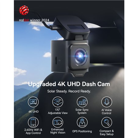 Baseus PrimeTrip VD1 Pro Dash Cam 4K Super Capacity Black