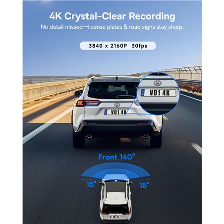 Baseus PrimeTrip VD1 Pro Dash Cam 4K Super Capacity Black